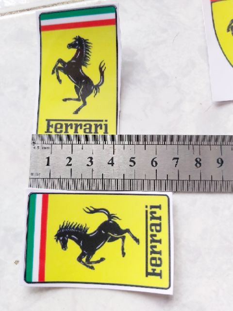 Tem Decal Sticker Ferrari Dán Xe, Nón, Điện Thoại Giá Rẻ