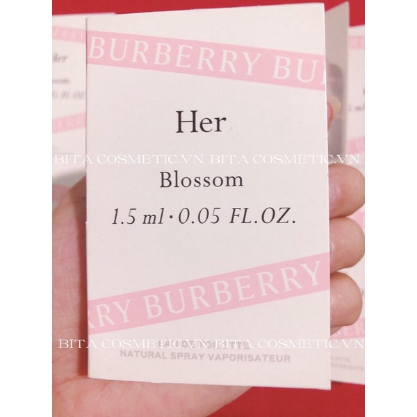 Vial Nước Hoa Burberry Her Blossom Eau de Parfum