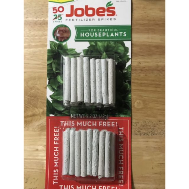Phân bón cao cấp nhập từ Mỹ JOBES tỷ lệ 13.4.5 thích hợp chăm kei 50 que