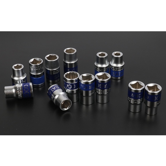 Đầu khẩu mở ốc lục giác 1/2 bằng thép c45 đường kính 8-32mm màu bạc (lẻ size)