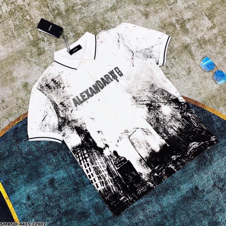 Áo Polo Nam SPF ALEXANDAR Loang Siêu Hot - Áo Polo Loang Trắng Siêu Đẹp Cho Nam