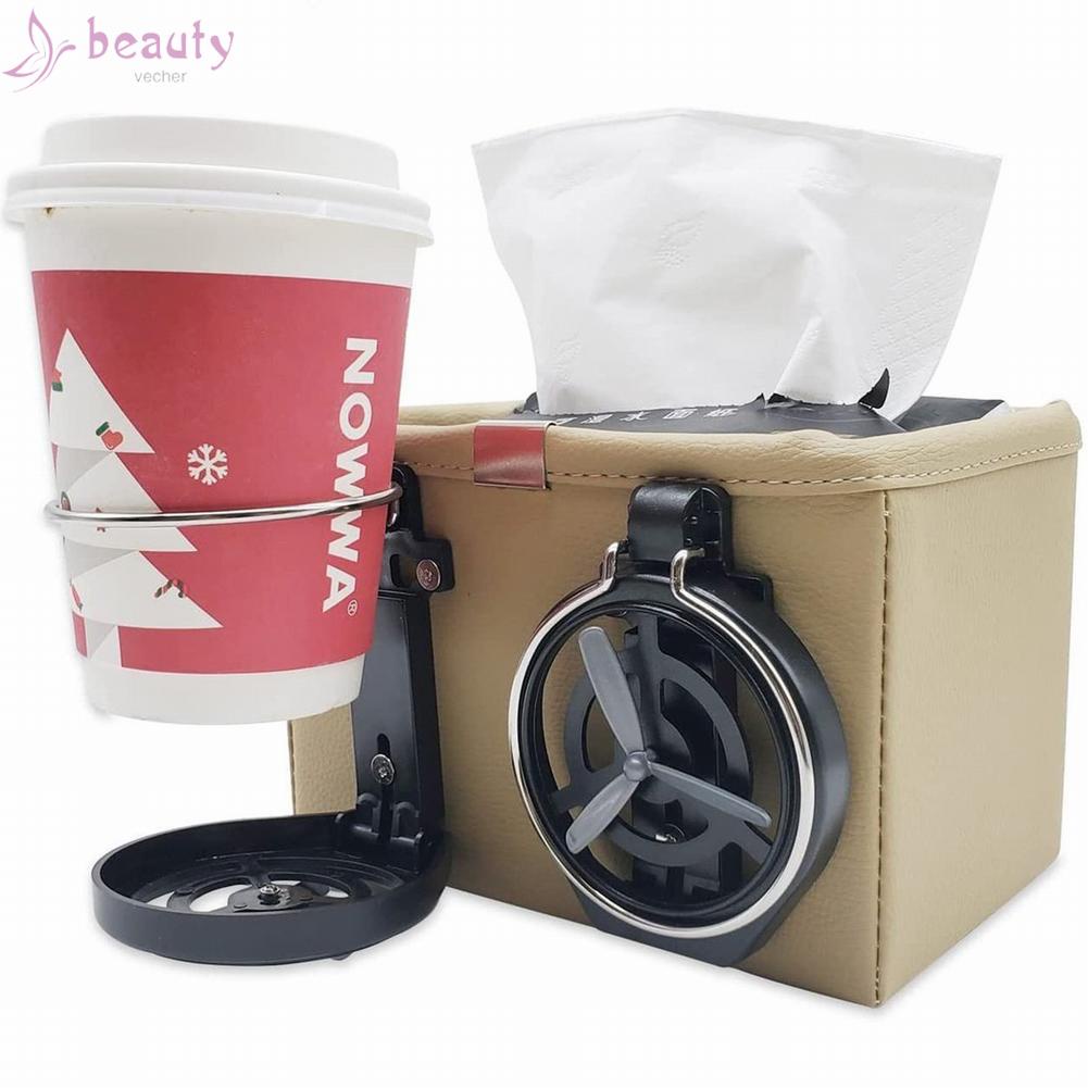 Khay Đựng Cốc Nước Gắn Tay Vịn Xe Hơi Có Thể Gấp Gọn Tiện Dụng