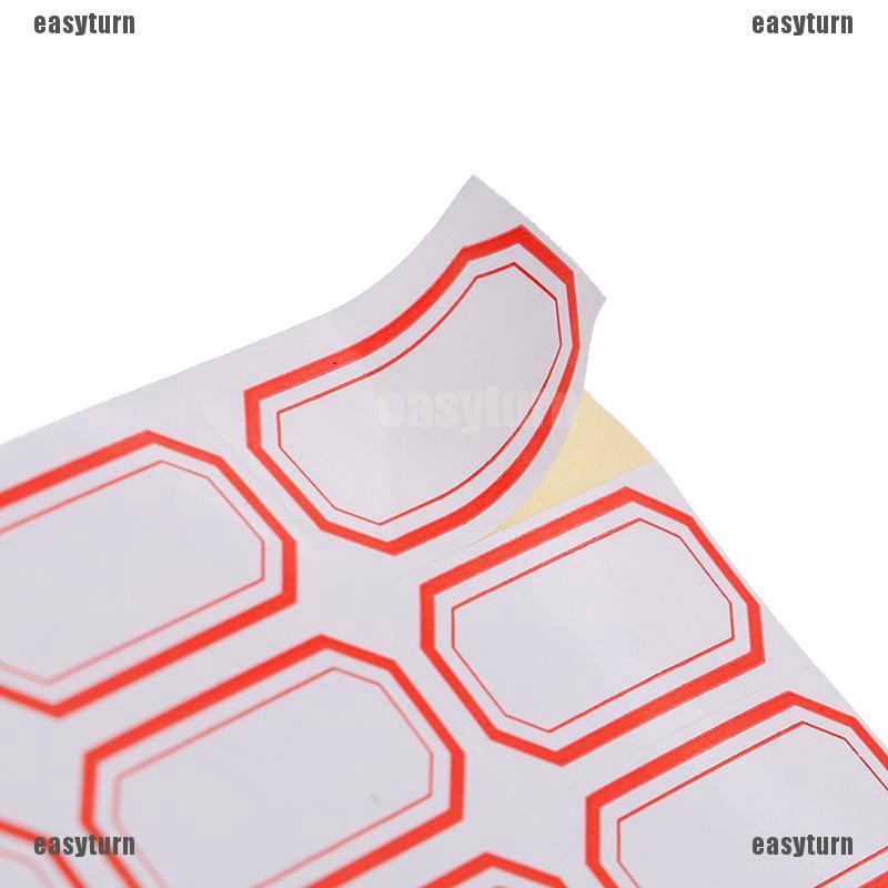 Sticker 10 Miếng dán trắng tự dính nhãn tên theo phong cách Hàn Quốc