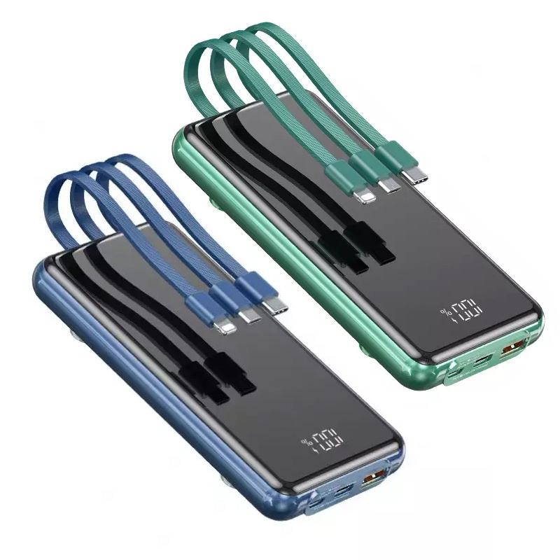 Pin dự phòng sạc nhanh Remax RPP-218 dung lượng 10000mAh QC và PD 22.5W - tích hợp 3 dây sạc