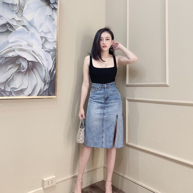 Chân váy xẻ