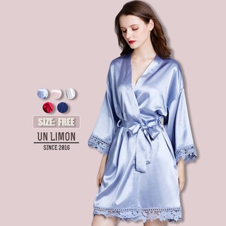 Áo Choàng Tắm UNLIMON B01F0152 Chất Liệu Lụa Cho Nữ