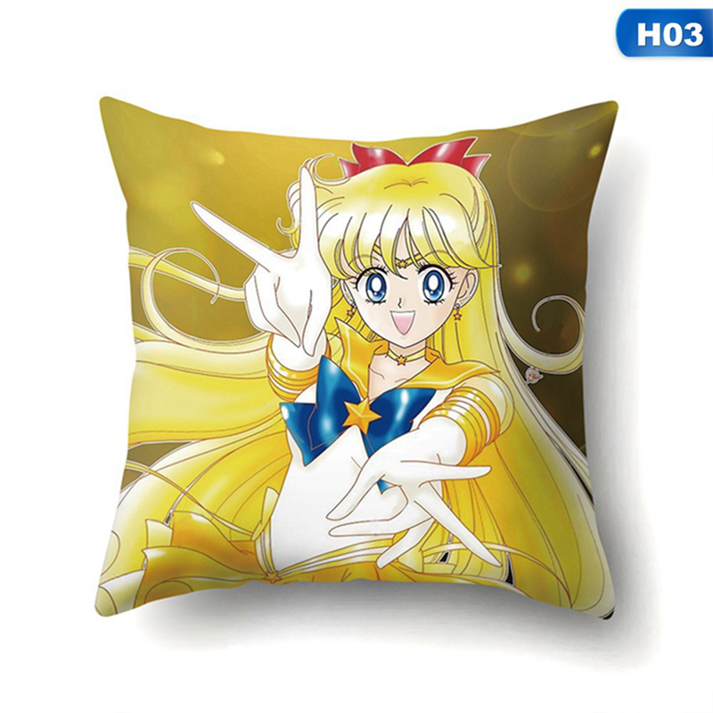 Vỏ Gối In Hình Thủy Thủ Mặt Trăng Đáng Yêu