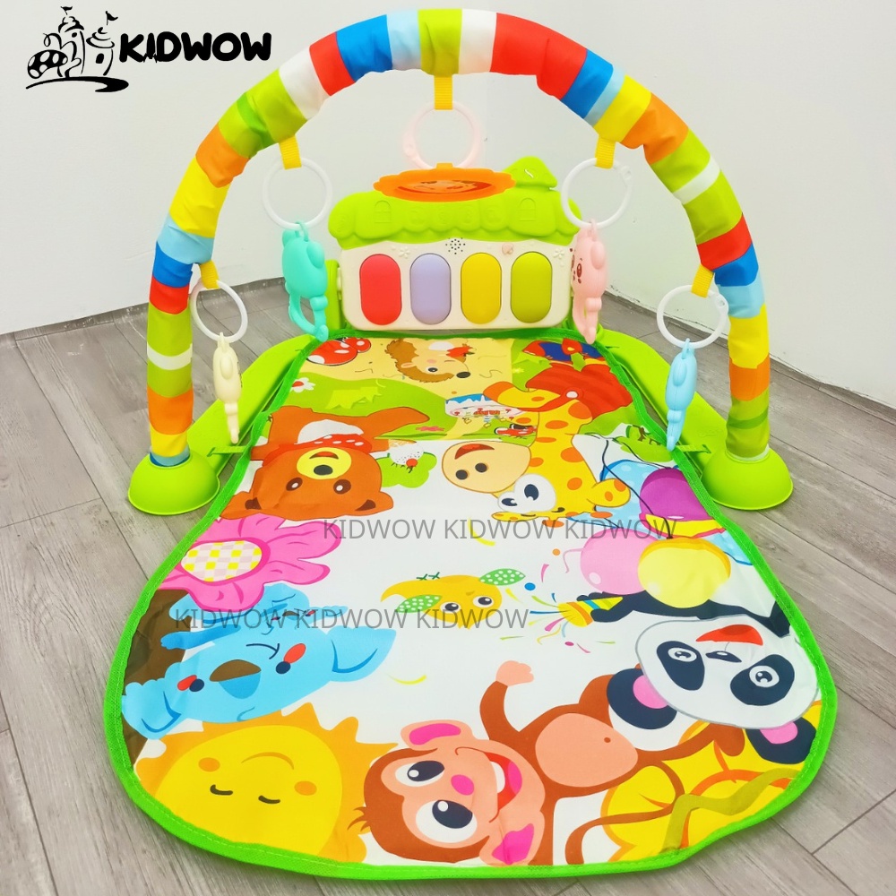 (Tặng Kèm Lục Lạc Đồ Chơi Cho Bé) Thảm Nhạc Cho Bé, Đồ Chơi Cho Trẻ Từ Sơ Sinh Giúp Kích Thích Thị Giác Và Trí Não