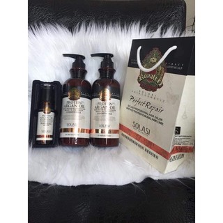 Dầu gội dưỡng ẩm phục hồi SOLASI  Protein Argan oil 500ml