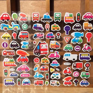 Sticker Dán trang trí 3D Công Chúa, Otô Nhiều Mẫu Đáng Yêu Cho Bé