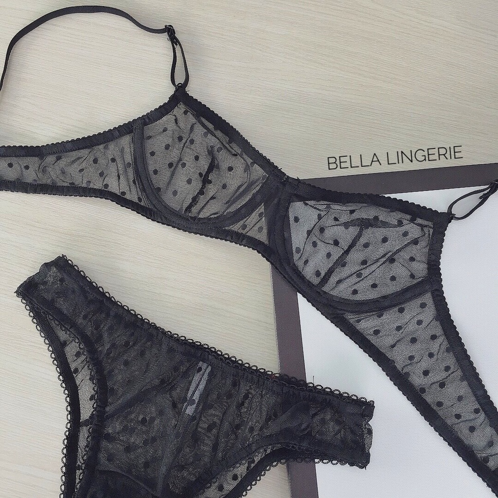 SET CHẤM BI CÓ GỌNG, KHÔNG MÚT GỢI CẢM BELLA LINGERIE | BigBuy360 - bigbuy360.vn