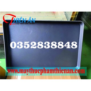 Khay chống dính 40x60x3cm bằng sắt dùng cho lò nướng bánh mì công nghiệp, chất liệu chống dính cao cấp cực bền