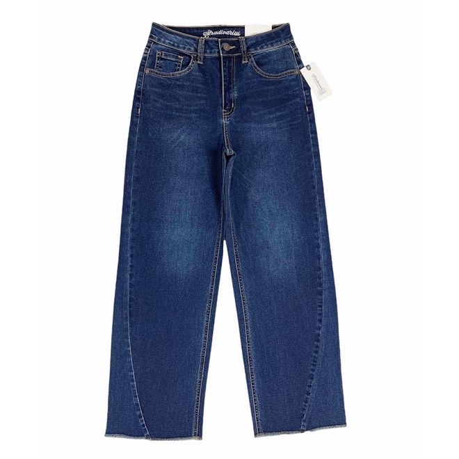 Qyần jeans ống suông dài