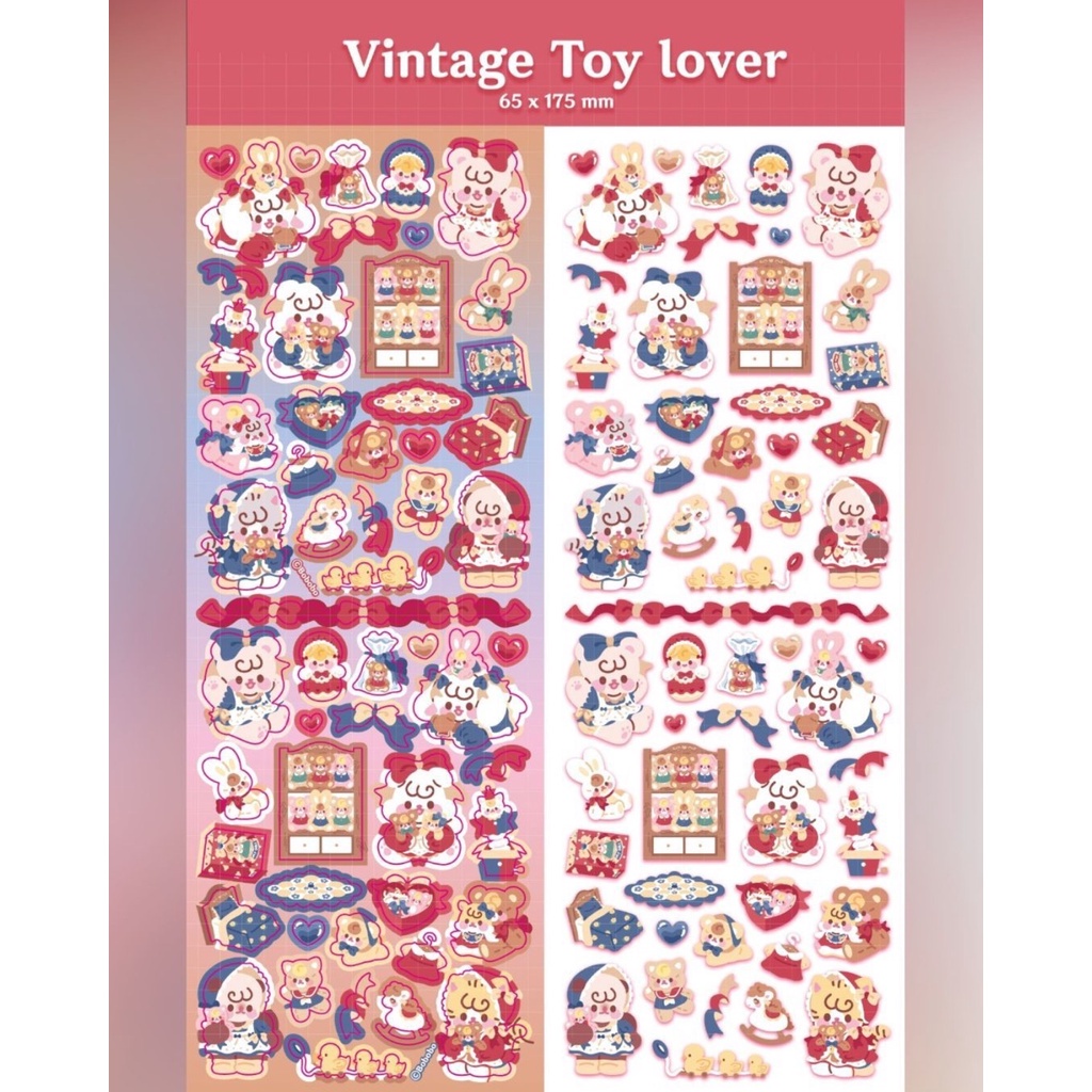 Sticker hình hoạt hình dễ thương trang trí DIY