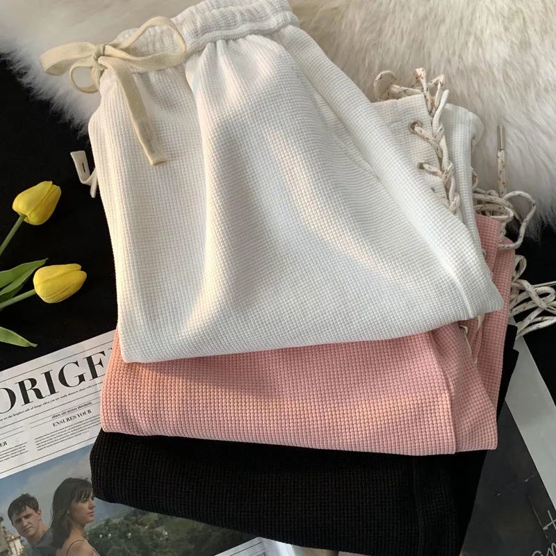 Quần Short Thể Thao Ống Rộng Lưng Cao Buộc Dây Thời Trang Mùa Hè Cho Nữ