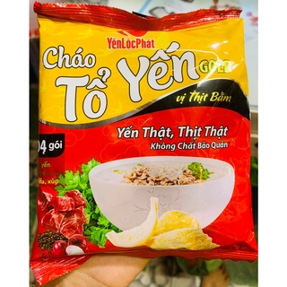 Cháo Gói Tổ Yến 50g Lộc Phát yến thật, thịt thật cho bé từ 1 tuổi trở lên