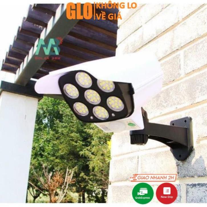 [Chống Trộm] Đèn Cảm Biến Chuyển Động Năng Lượng Mặt Trời Hình Camera 77 Đèn LED, Chống Nước Tuyệt Đối CL-877B 180W