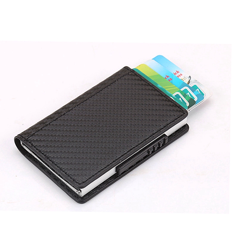 Hộp Nhôm Đựng Thẻ Ngân Hàng Sang Trọng Cho Nam Phone Case Metal Aluminum ID Credit Business Card Holders Anti-theft RFID Blocking Pop-up ATM VISA Card Wallet Immunization Card Holder 2021 Slim Mini Purse Clutch Gift 5.5