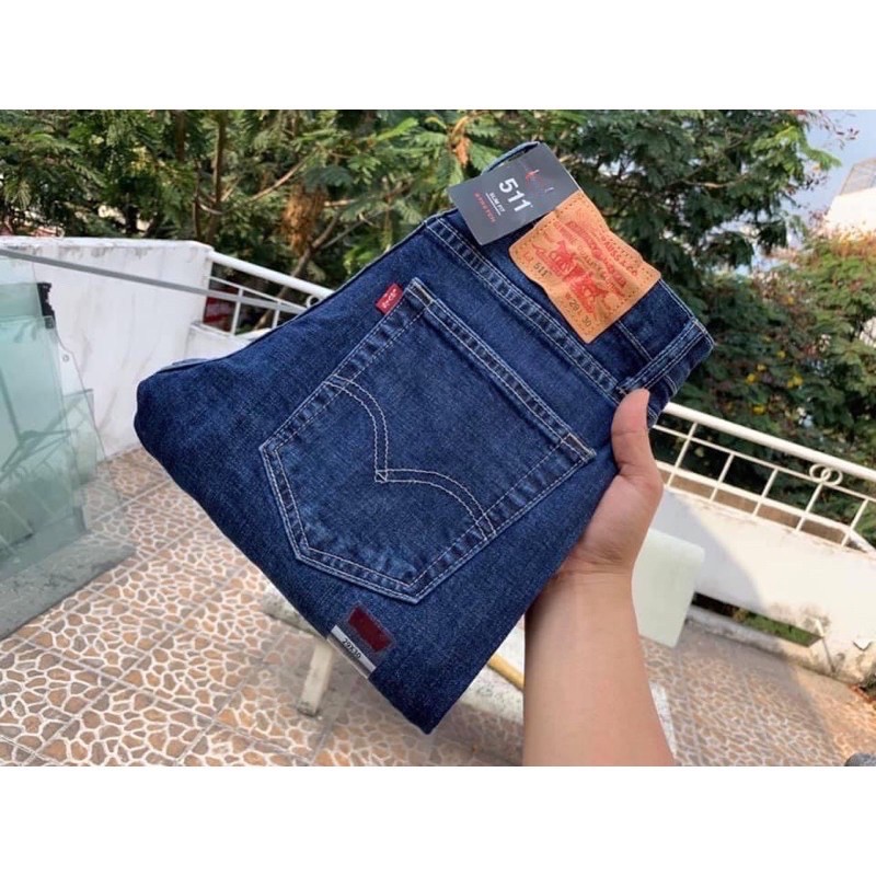 [⚡️Quần jean nam LEVI'S 511 xanh trung - ống đứng - Cambodia xuất dư cực đẹp•