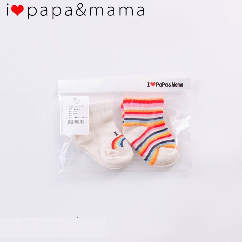 Tất sơ sinh Papa Mama 0-6m