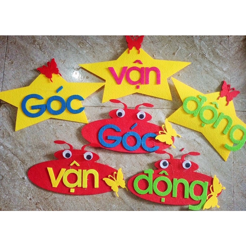 TÊN CÁC GÓC MẦM NON