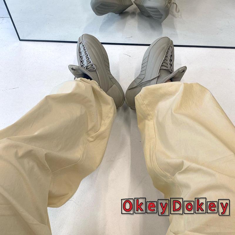 Quần Dài Ống Rộng Dây Rút Phối Túi Màu Trơn Phong Cách Retro Cho Nữ-Y2k