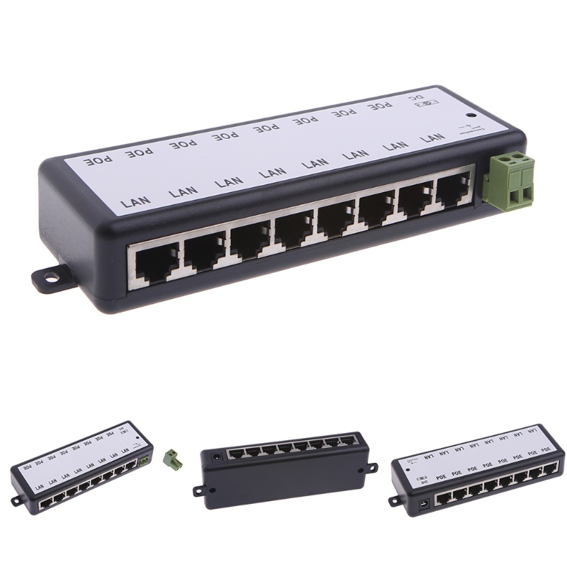 Đầu Chuyển Đổi POE 8 Cổng Cho Camera Giám Sát CCTV