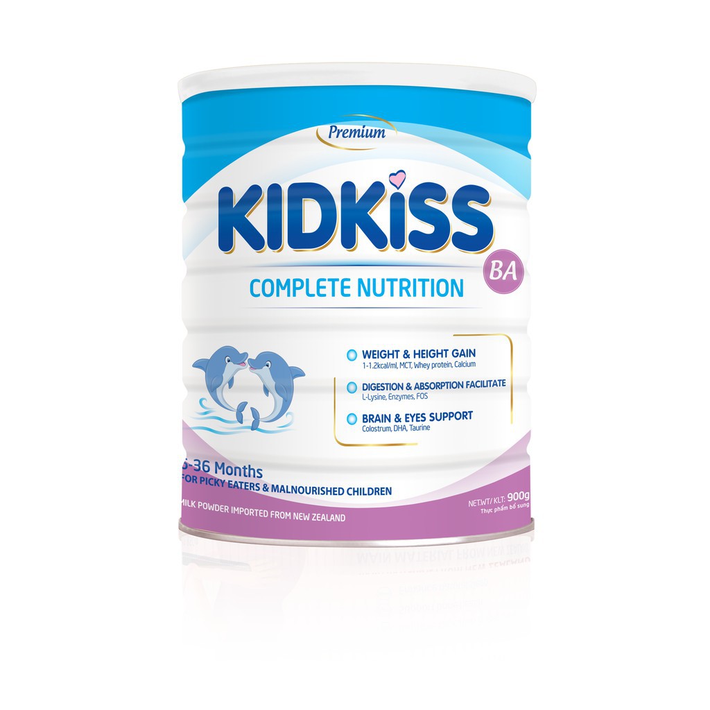 Sữa Kidkiss - BA (dành cho trẻ biếng ăn) hộp 900g