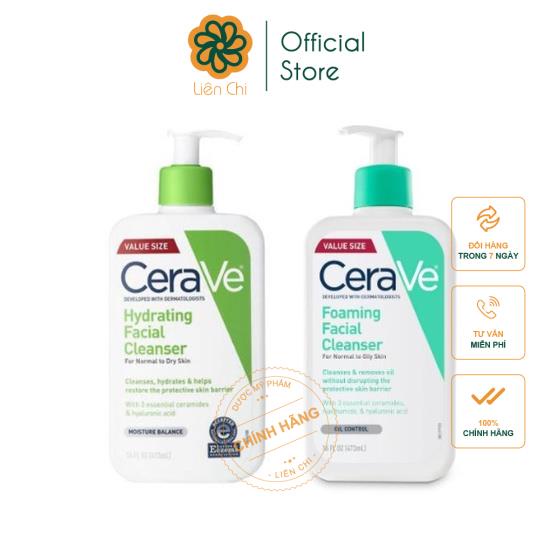 Sữa Rửa Mặt Cerave Cho Da Thường Và Da Khô Cerave Hydrating Cleanser