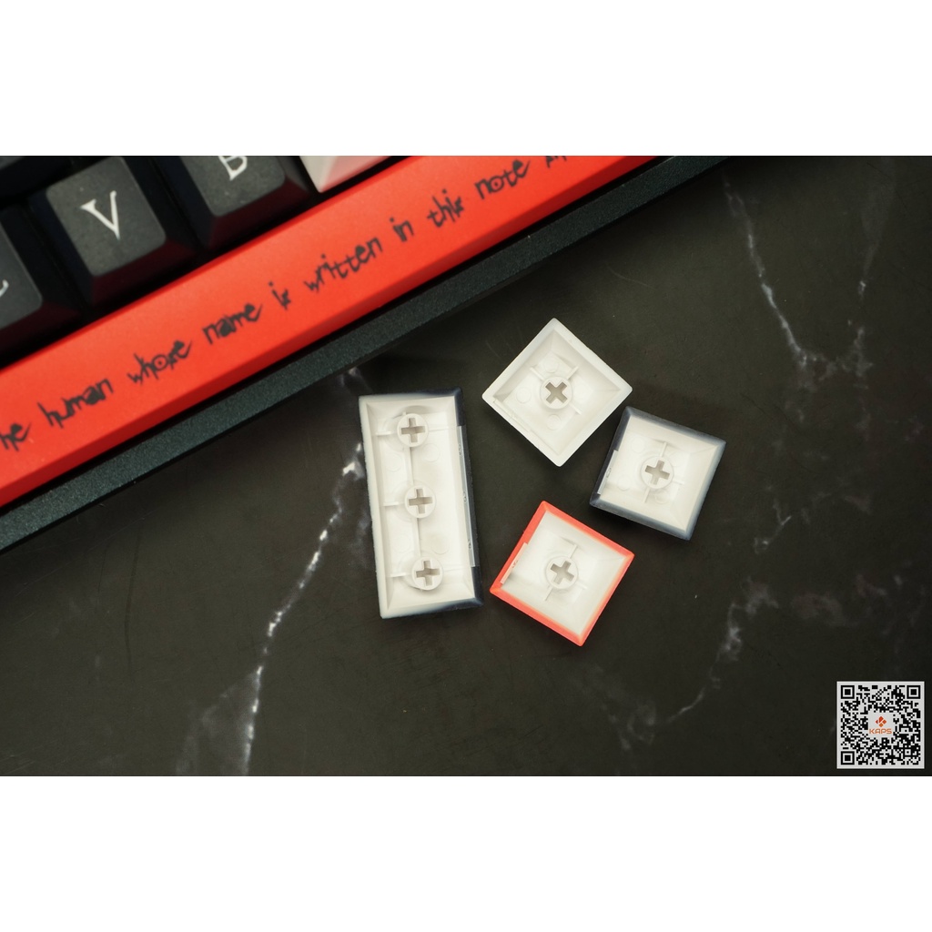 Keycap Death Note - profile CHERRY - keycap PBT - Dyesub - 134 nút cho bàn phím cơ Leopold, IKBC, Edra, RK, Dareu