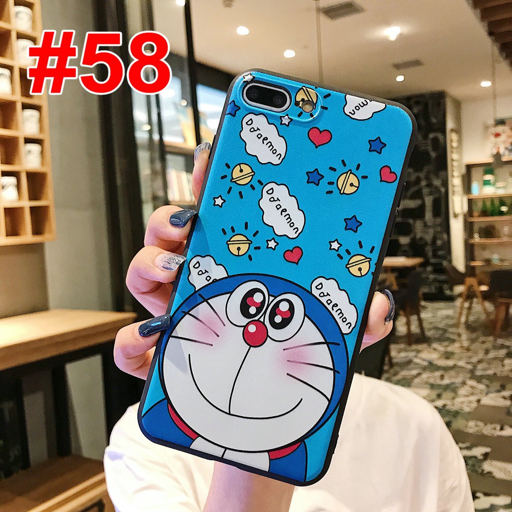 Ốp lưng mềm cho OPPO A53 A31 A91 A52 A92 A9 A5 2020 A5s A7 A3s A12 A12e Realme C15 6 5 5i 5s 3 C1 C2 C3 XT Reno2 F F11 F9 F7 F5 F3 A83 A71 F1s A57 A39 A37 Doraemon Soft Case