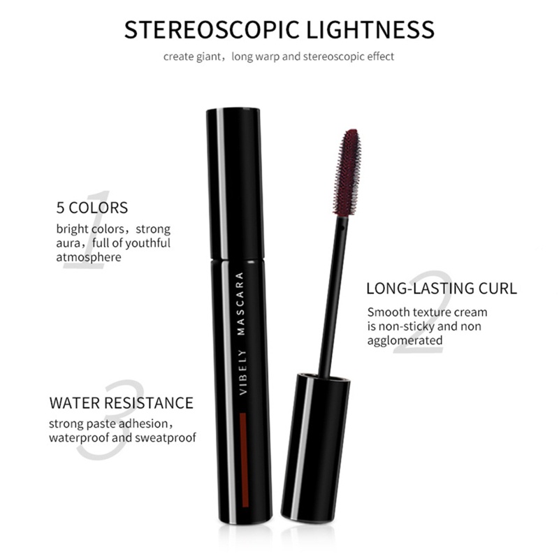 Mascara Sợi Tơ 4D Chống Thấm Nước Trang Điểm Tự Nhiên