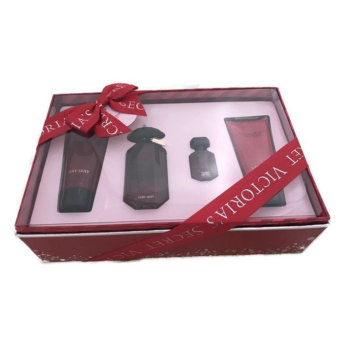 Bộ quà tặng nước hoa, sữa tắm, lotion Victoria's Secret Very Sexy Gift Set (Mỹ)