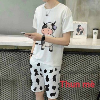[ Được yêu thích ]  Đồ bộ thun sửa Bò kute siêu rẻ 🌈🌈