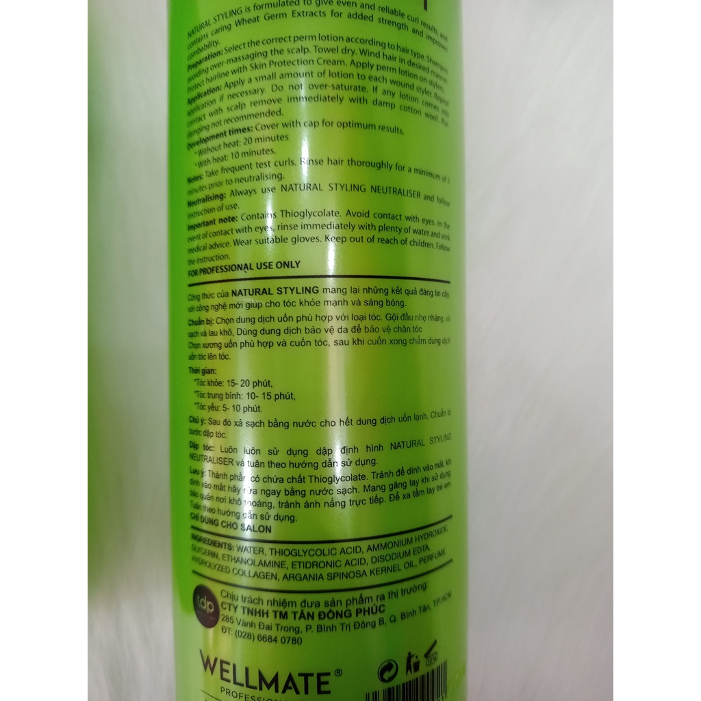 500ml Uốn lạnh wellmate