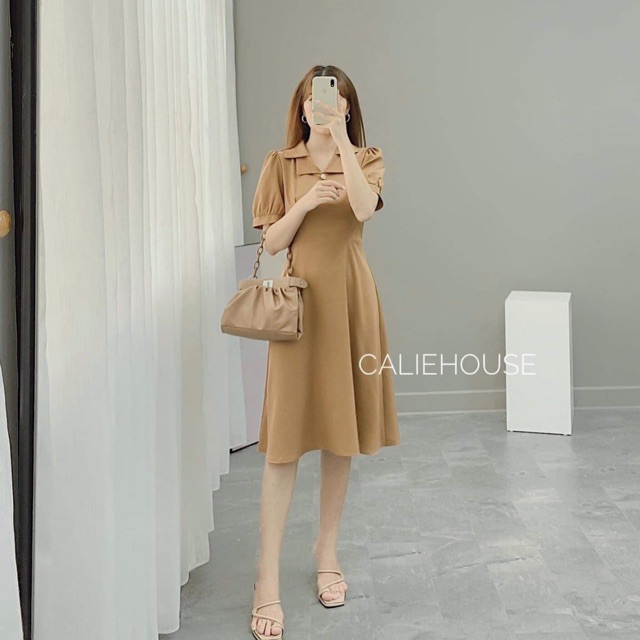 Váy Calie khuy Ngọc