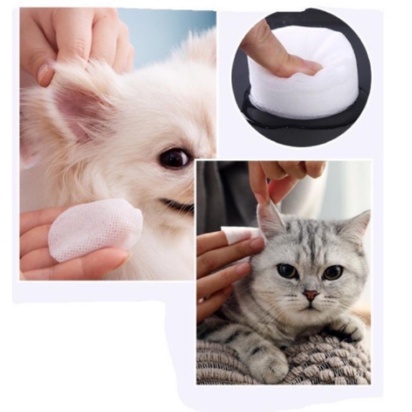 Bông Lau Vết Ố Mắt,nước mắt, Lau tai Cho Chó Mèo 130 Miếng