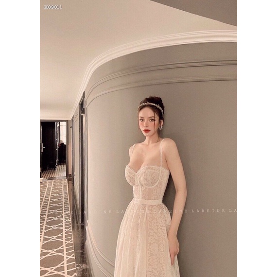 🌸 Đầm maxi ren cup thiết kế 🌸