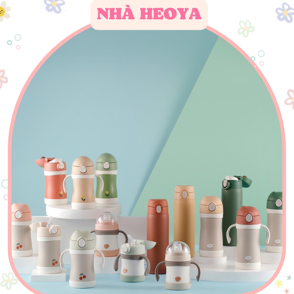BÌNH TẬP UỐNG NƯỚC GIỮ NHIỆT THERMOS FOOGO HAI GIAI ĐOẠN 200ML, BÌNH NƯỚC 280ML VÀ 350ML