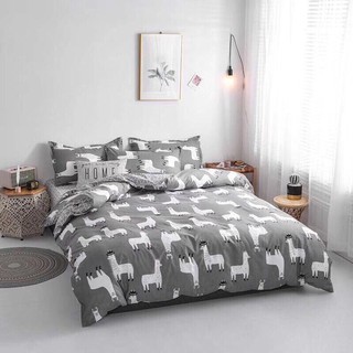 Bộ Dra Trải Giường Vỏ Chăn 5 Món (Hình Thật) Chọn Kiểu Chăn 2 mặt con cừu M2*2M-M4*2M- M6*2M-M8*2M