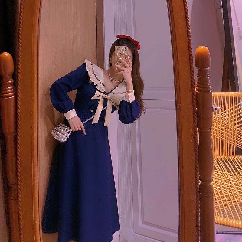 SẴN | Đầm tiểu thư dáng xoè dài tay