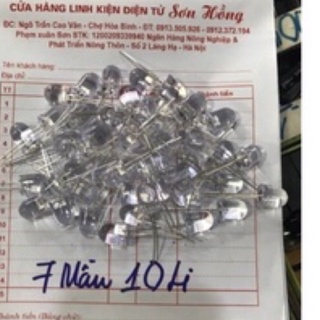 Led nháy 7 mầu phi 10 chân ghim túi 250 con