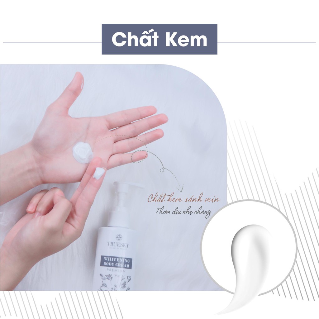 Kem ủ trắng boby cấp tốc Truesky Premium phiên bản cao cấp giúp bật tone ngay lần đầu  200ml - Whitening Body Cream | BigBuy360 - bigbuy360.vn