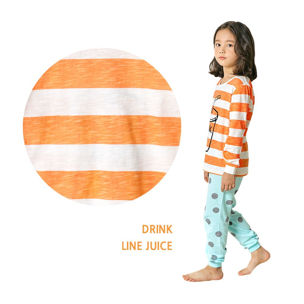 Bộ Đồ Ngủ Tay Dài 100% Cotton Dành Cho Bé Gái