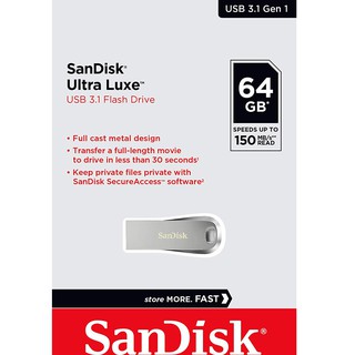 USB 3.1 Sandisk Ultra Luxe CZ74 64GB