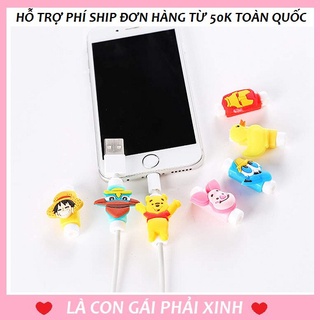 COMBO 10 Nút Bảo Vệ Cáp Sạc Hình Thú Hàng Chuẩn Đẹp
