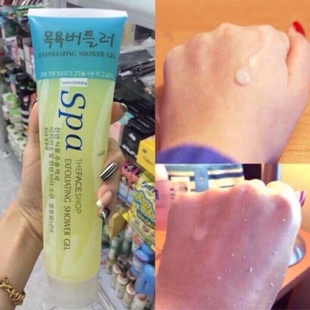 Tẩy tế bào chết SPA 350ml - Gel tẩy tế bào chết toàn thân, dưỡng da trắng sáng, tẩy da chết body