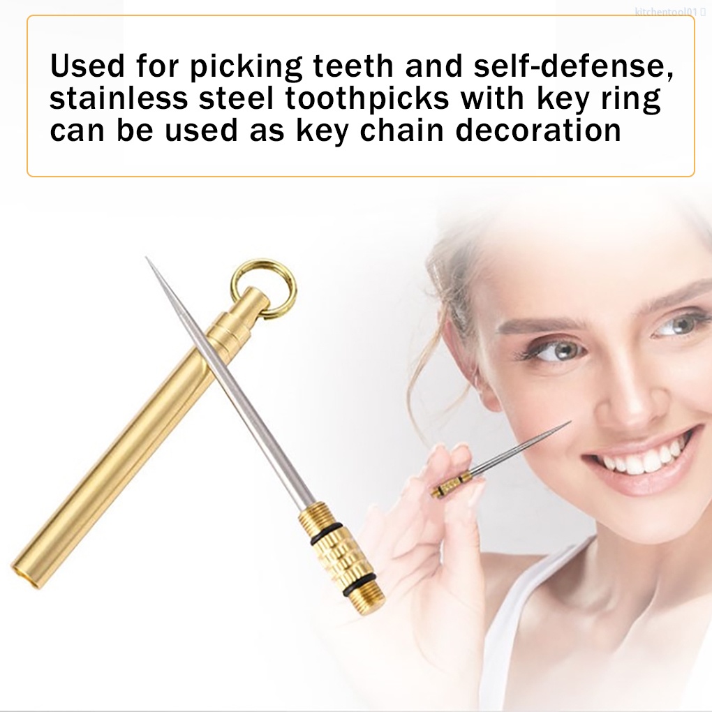 Nĩa Ăn Trái Cây Bằng Kim Loại Có Thể Tháo Rời Tiện Dụng Mang Theo Du Lịch Cắm Trại / Leo Núi / Cắm Trại Ngoài Trời / Đi Bộ Đường Dài