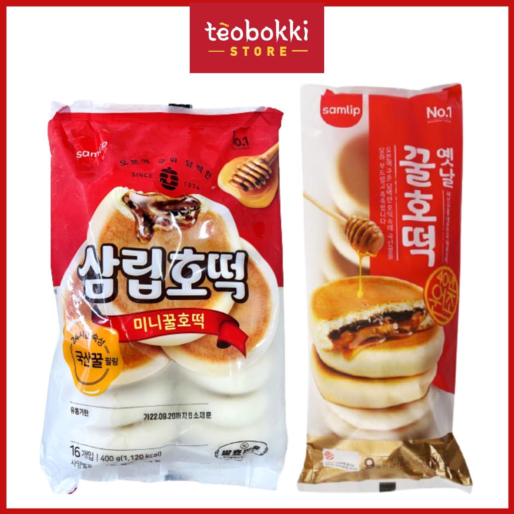 Bánh hotteok nhân mật ong Samlip 400g