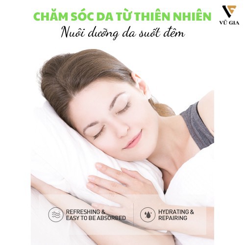 Mặt Nạ, Mặt Nạ Ngủ Ốc Sên LAIKOU 20 Gói Dưỡng Ẩm Kiểm Soát Dầu Chăm Sóc Da Mặt Mịn Màng 60g
